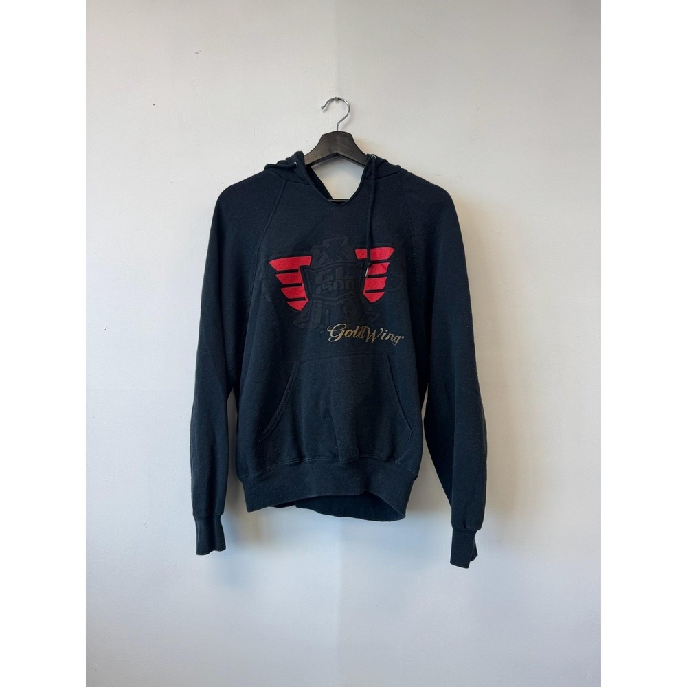 Vintage Honda Gold Wing Hoodie Mens Medium Made USA‎ Motorcycle Graphic 80s